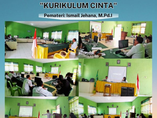 Guru Bersama Kepala Madarsah Melaksanakan Workshop Kurikulum Berbasis Cinta