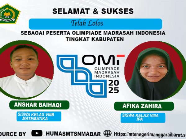 lolos olimpiade madrasah indonesia tingkat kabupaten