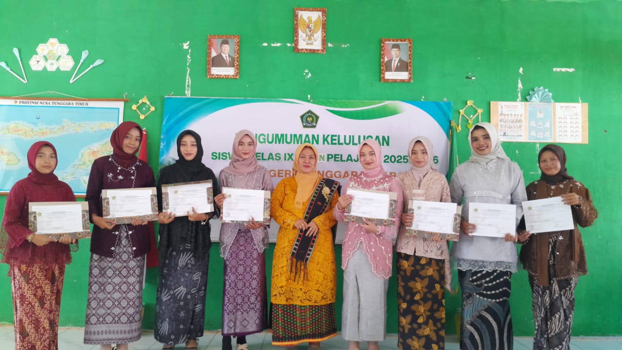 Sebanyak 34 Siswa Kelas IX MTs Negeri Manggarai Barat Resmi Dinyatakan Lulus 100% Pada Tahun Pelajaran 2025/2026 Sebanyak 34 Siswa Kelas IX MTs Negeri Manggarai Barat Resmi Dinyatakan Lulus 100% Pada Tahun Pelajaran 2025/2026